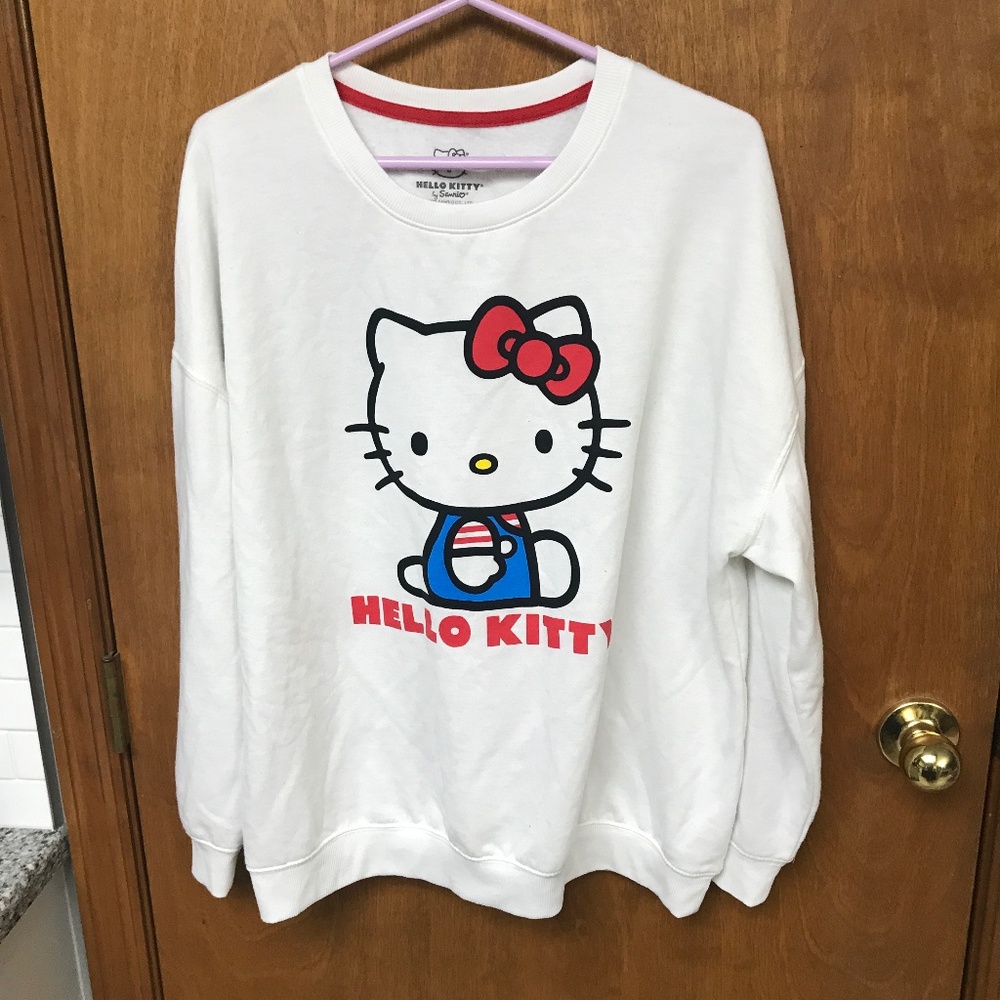 Hello Kitty Sanrio  White pullover sweatshirt